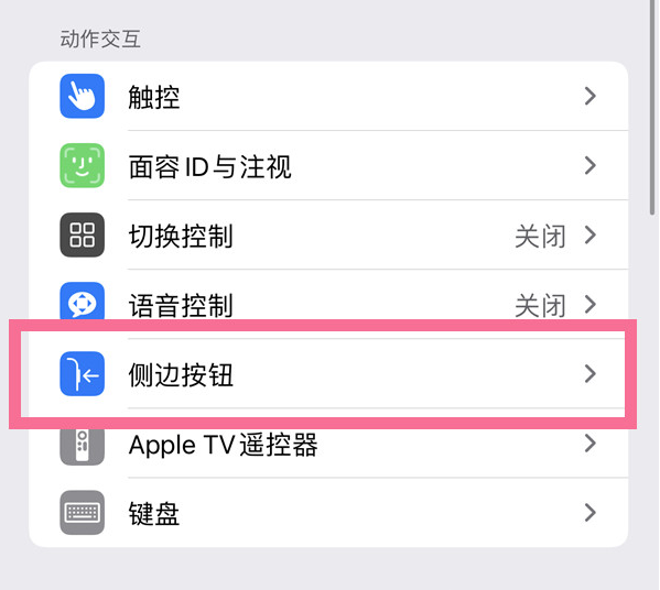 上栗苹果14维修店分享iPhone14 Plus侧键双击下载功能关闭方法 