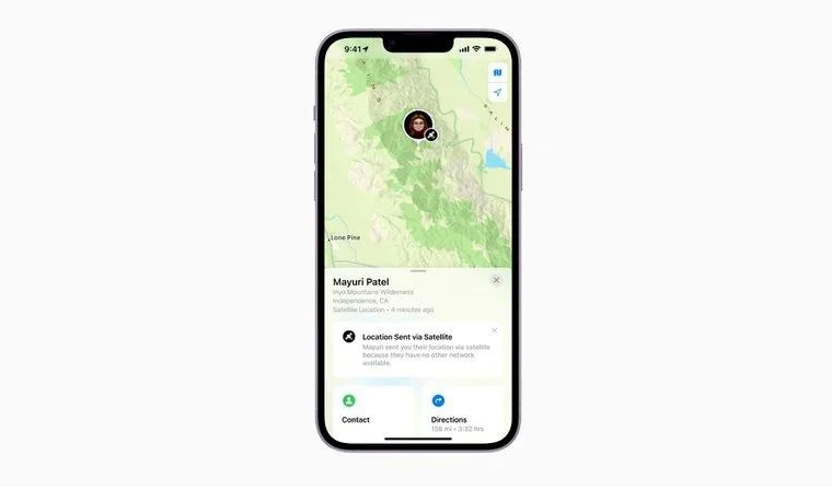 上栗苹果14维修分享iPhone14系列中 FindMy功能通过卫星分享位置方法教程 